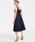 Фото #2 товара Women's Cotton Zip-Front Denim Dress, Created for Macy's