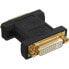 Фото #1 товара InLine DVI-I Adapter digital + analog 24+5 female / female black gold plated