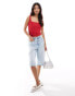 Stradivarius square neck cami top in red Красный, S - фото #4