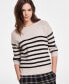 Фото #3 товара Long Sleeve Crew Neck Dropped Shoulder Sweater