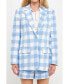 ფოტო #1 პროდუქტის Women's Gingham Blazer