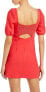 French Connection Whisper Cutout Dress Hibiscus US 2 UK 6