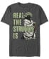 Фото #1 товара Men's Star Wars Yoda Real The Struggle Is Short Sleeve T-shirt
