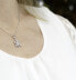 Фото #2 товара Glittering silver necklace Snowflake AGS1333 / 47