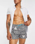 Topman tapestry print swim shorts