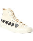 Converse X Comme Des Garçons Play Canvas High-Top Sneaker Men's White 8.5 Белый - фото #1