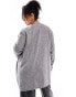 Vero Moda Curve cardigan in grey melange