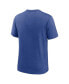 Men's Heather Royal Brooklyn Dodgers Rewind Review Slash Tri-Blend T-shirt