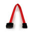 Фото #2 товара StarTech.com 0.3m SATA Extension Cable - 0.3 m - SATA III - SATA 7-pin - SATA 7-pin - Male/Female - Black - Red