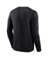 ფოტო #3 პროდუქტის Men's Black Washington State Cougars Distressed Arch Over Logo Long Sleeve T-shirt