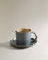 Фото #6 товара Teacup and saucer with contrast rim