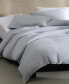 Фото #4 товара Ribbed Matelasse Melange Tencel Jersey 3 Piece Duvet Cover Set, Queen