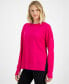 Women's Comfort Crewneck Long-Sleeve Tunic Top, Created for Macy's