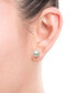 ფოტო #3 პროდუქტის 2-Pc. Set Cultured Freshwater Pearl (7mm) & Cubic Zirconia Stud Earrings in Sterling Silver