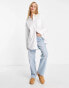 & Other Stories oversized shirt with button detail in white