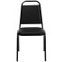 Фото #3 товара Hercules Series Trapezoidal Back Stacking Banquet Chair In Black Vinyl - Black Frame
