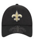 Фото #2 товара Men's Black New Orleans Saints Top Visor 9FORTY Adjustable Hat