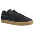 Puma Pl Suede Lace Up Mens Black Sneakers Casual Shoes 306983-01