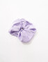 DesignB London maxi satin hair scrunchie in lilac