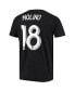 ფოტო #4 პროდუქტის Men's Kevin Molino Black Minnesota United FC Go To Name and Number T-shirt