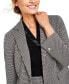 Фото #3 товара Women's Mini Houndstooth One-Button Jacket