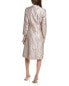 Фото #2 товара Teri Jon By Rickie Freeman Metallic Jacquard Shirtdress Women's Metallic 6