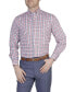 Фото #1 товара Men's Gingham Cotton Stretch Long Sleeve Shirt