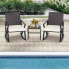 Фото #2 товара Набор садовой мебели COSTWAY 3TLG. Gartenmöbel-Set из PE-Rattan