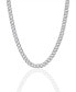 Фото #1 товара OMA THE LABEL frosty Link Collection 9mm Necklace in White Gold- Plated Brass, 16"