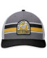 Фото #2 товара Men's Black, Gray Alabama State Hornets Aurora Trucker Adjustable Hat