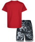 ფოტო #2 პროდუქტის Little Boys Mesh T-shirt and Shorts, 2 Piece Set