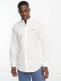 Фото #1 товара Polo Ralph Lauren player logo poplin shirt slim fit in white