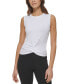 Фото #1 товара Women's Rib-Knit Twist-Hem Tank