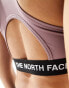 The North Face Training Tech mid support sports bra in purple