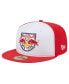 Фото #3 товара Men's White, Red New York Red Bulls 2024 Kick Off Collection 59FIFTY Fitted Hat