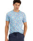 Фото #1 товара Men's Bay Breeze Regular-Fit Floral T-Shirt, Created for Macy's