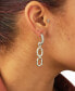 ფოტო #4 პროდუქტის Cubic Zirconia Andi Drop Hoop Earrings