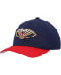Фото #1 товара Men's Navy, Red New Orleans Pelicans MVP Team Two-Tone 2.0 Stretch-Snapback Hat
