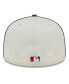 Men's Cream, Red Washington Nationals Chrome Sutash 59FIFTY Fitted Hat