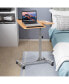 Фото #4 товара 1PC Adjustable Laptop Notebook Desk Table Stand Holder Swivel Home Office Wheel