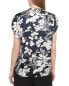 Фото #2 товара Vince Arboretum Band Collar Silk Top Women's Xs