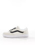 Vans Cruze Too trainers in cream and black Бежевый, 35 - фото #2