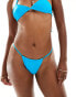 Фото #1 товара ASOS DESIGN mix and match micro tanga bikini bottom in bright blue