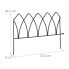 4-tlg. Beetzaun aus Metall