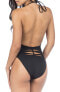 Фото #2 товара Купальник женский Bikini Lab One Piece Black Plunge Front Halter 243663размер L