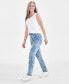 Фото #3 товара Petite High Rise Floral Print Straight-Leg Jeans, Created for Macy's