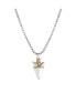 ფოტო #1 პროდუქტის Brass Two Tone Plated 22" Arrowhead Pendant Necklace