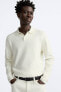 Knit polo shirt