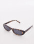 Фото #2 товара Topshop Mallow skinny oval sunglasses in tort