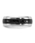 ფოტო #2 პროდუქტის Cobalt Hammered Black IP-plated Center Wedding Band Ring